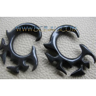 Solid Carved Horn Taboo Hooks