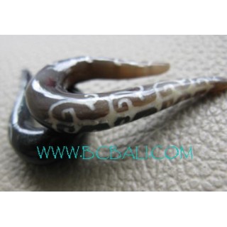 Tattoo Crafted Horn Tribal Sickles Claw