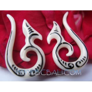 Unique Tribal Bone Earring