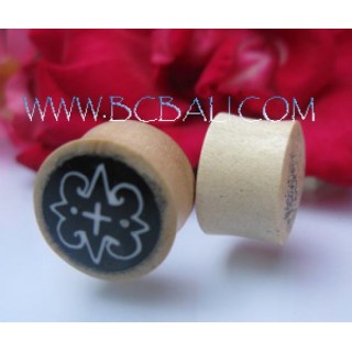 Wooden Tattoo Horn Plugs Tribal