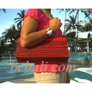 Handbags Bamboo Red