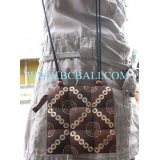 Coconut Casual Wooden Bags