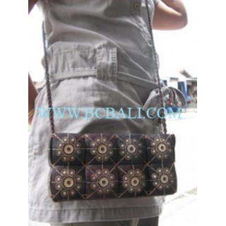 Ladies Coco Coin Carved Bags