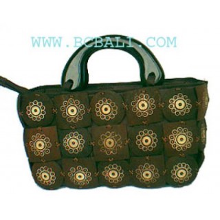 Shopping Coconut Bags Motif