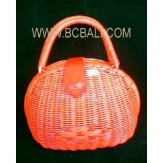 Cosmetic Rattan Handbag