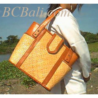 Leather Rattan Bags