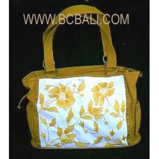 Mother Canvas Handbag Embroidery