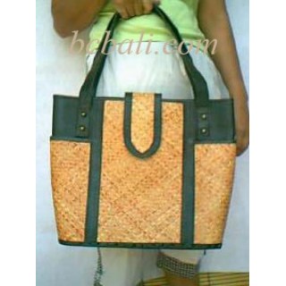 Leather Handbags Rattan