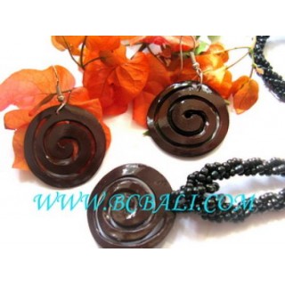 Concha Pendientes Y Collares Conjunto