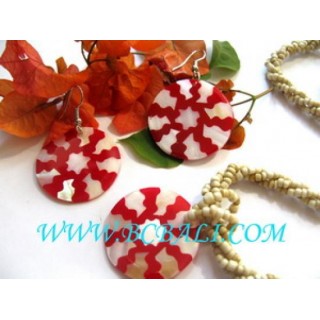 Seashell Necklaces And Earrings Sets