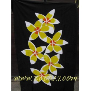 Floral Woman Sarong Painted