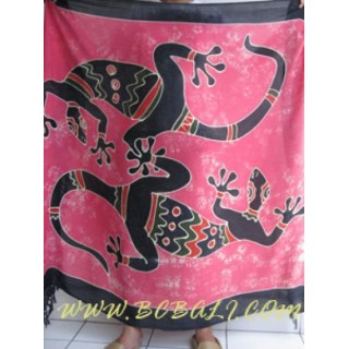 Traditional Batik Hand Painting Rayon Sarongs Indonesia