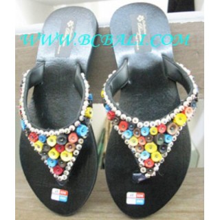 Bead Flat Sandal