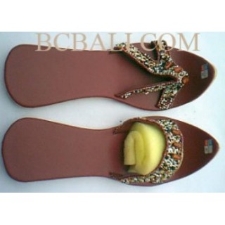 Bead Sandal With Heels