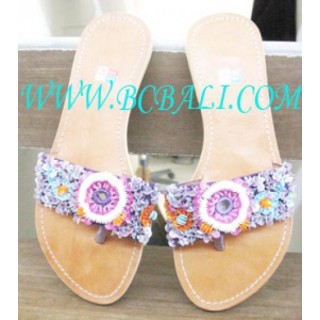 Rainbow Bead Shoes Sandal