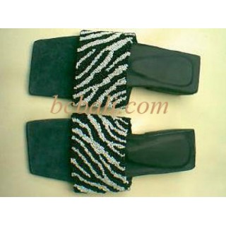 Sandals Black White