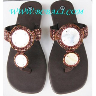 White Shell Sandal