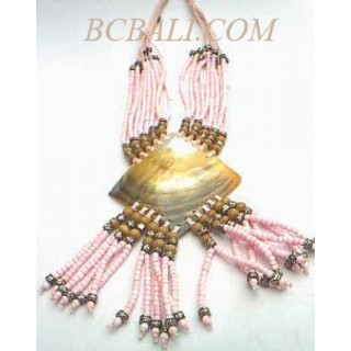 Beads Necklaces With Shell