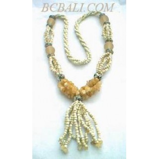 Beige Beads Rezin