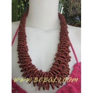 Brown Beads Necklaces