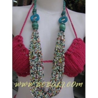 Ladies Casual Bead Necklace