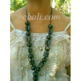 Wood Boll Neckalce