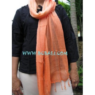 Cotton Stoles scarf Bali orange color