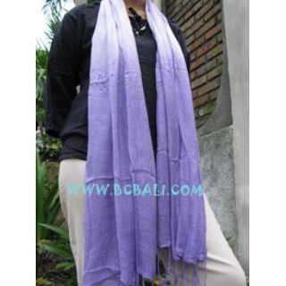 Ladies fashion scarves Stoles Mono Color purple 