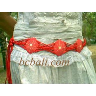 Wood Beads Belt