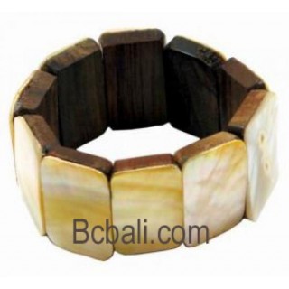 Wood Shell Bracelet