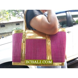 Lady Fashion Straw Handmade Handbags