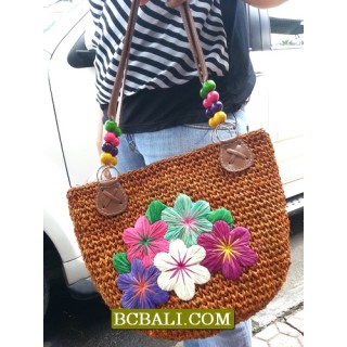 Amazing Design Natural Embroidery Handbags