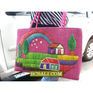 Full Handmade Embroidery Handbags Women