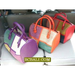 Bali Travel Handbags Straw Material