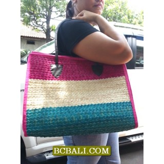 Multi Color Jute Handbags for Beach