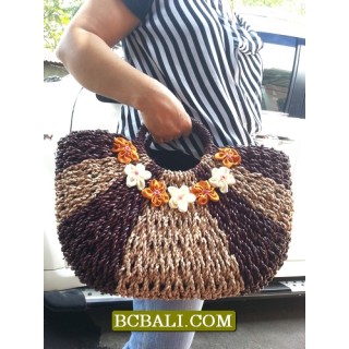 Bali Natural Handbag Design Straw Material