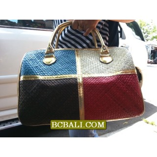 Balinese Straw Travel Handbags Ethnic