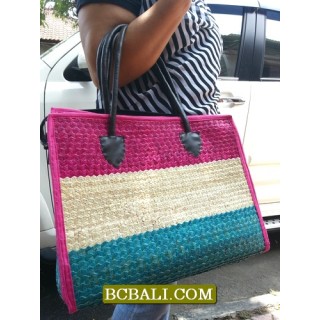 Multi Color Jute Handbags for Beach