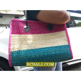 Multi Color Jute Handbags for Beach