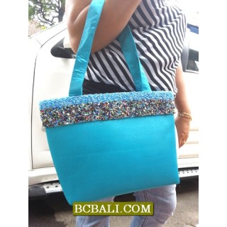 Handmade Beaded Cotton Handbags