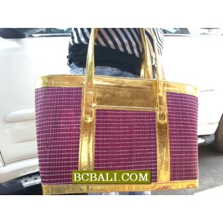 Lady Fashion Straw Handmade Handbags