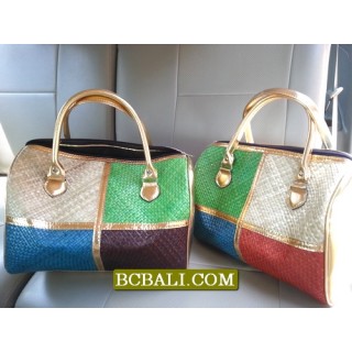 Balinese Straw Travel Handbags Ethnic