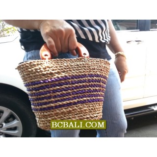 Organic Straw Casual Handbags Purses