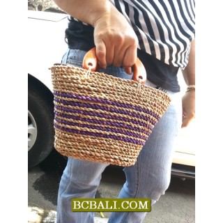 Organic Straw Casual Handbags Purses