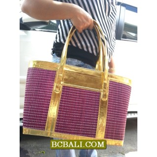 Lady Fashion Straw Handmade Handbags