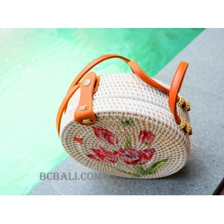 circle handbags deco short handle new style