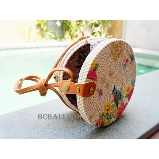 new fashion circle sling bags handmade decoration bali