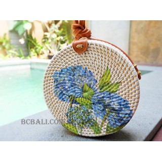 ladies circle sling bags handmade decoration new style