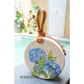 ladies circle sling bags handmade decoration new style