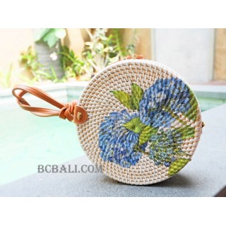 ladies circle sling bags handmade decoration new style